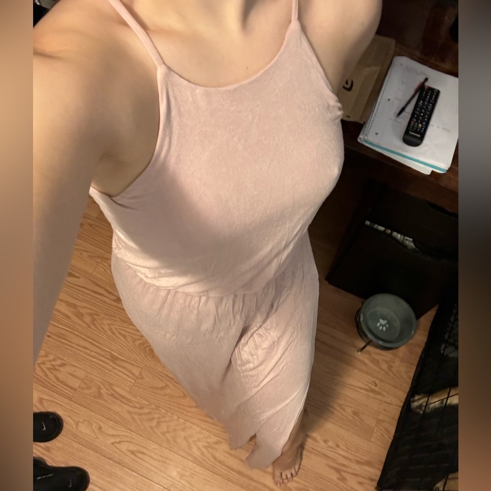 Dusty rose maxi dress